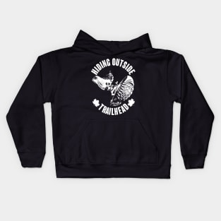 Hiding Outside Boots Kids Hoodie